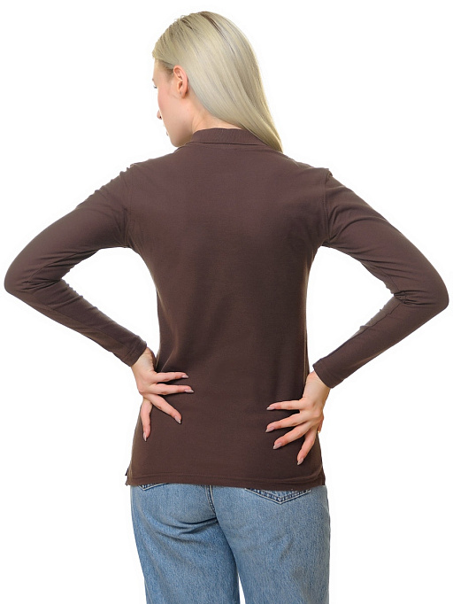 картинка Лонгслив-поло РПЖДР-004кофейный от интернет магазина