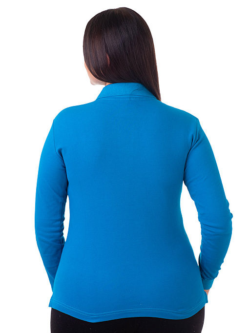 картинка Лонгслив-поло РПЖДР-008бирюза от интернет магазина